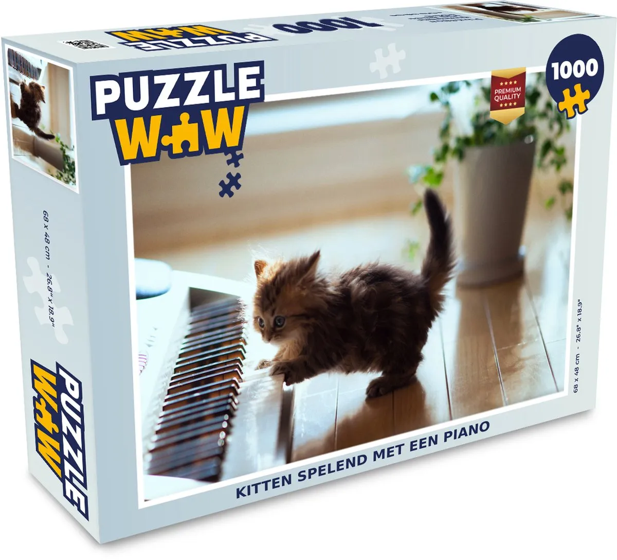 PuzzleWow Kattenpuzzel 1000 Stuks