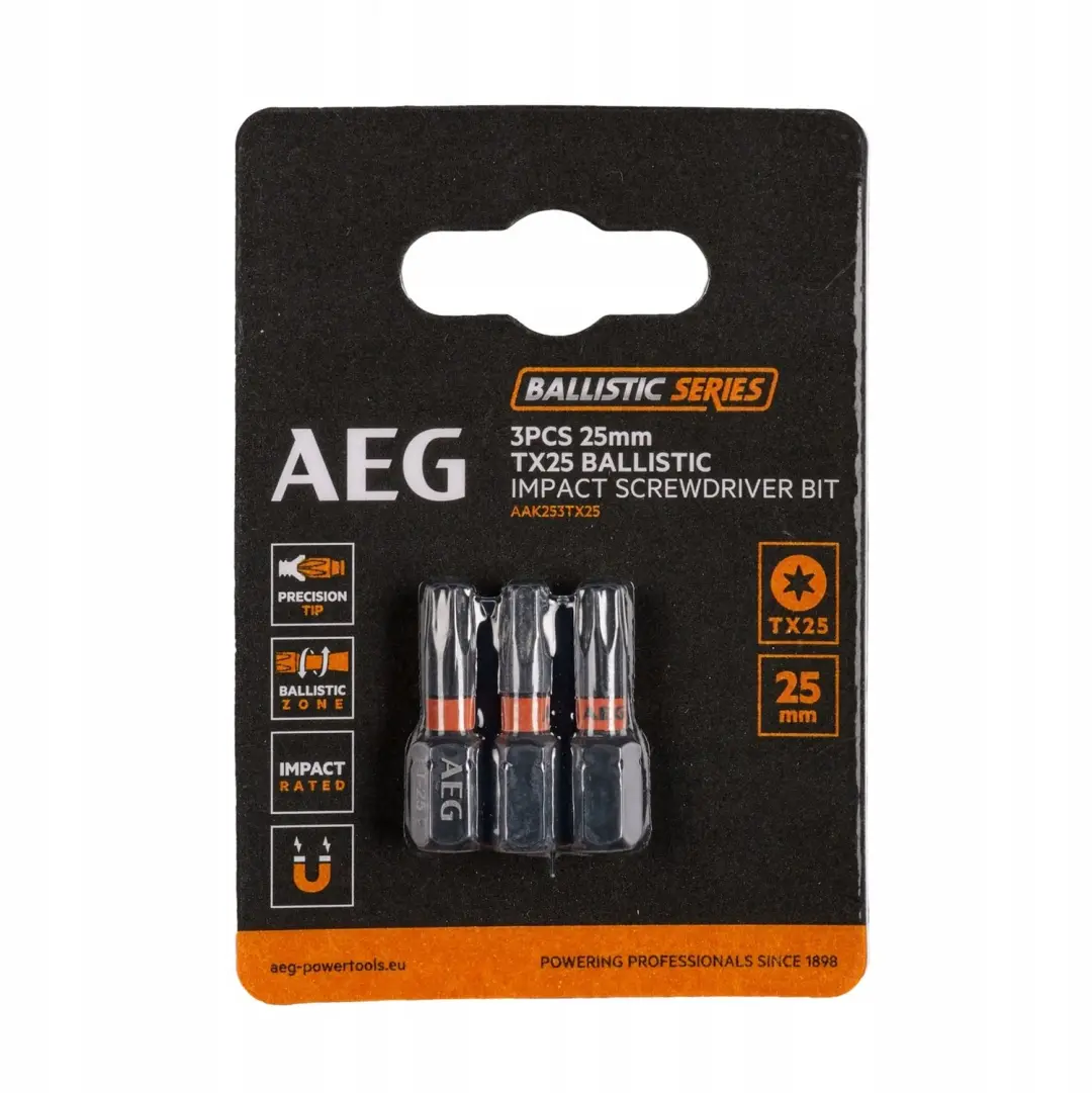AEG Ballistic Versterkte Bits TX25 25mm 3 Stuks