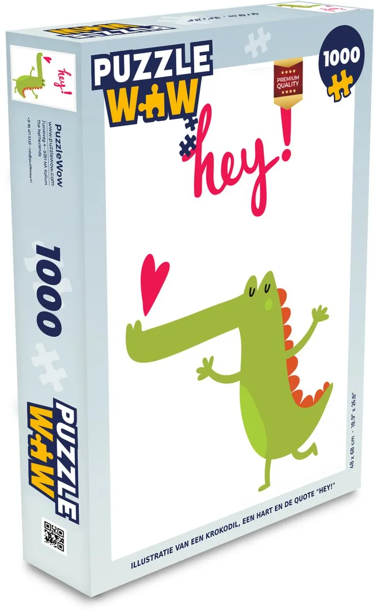 PuzzleWow Legpuzzel 1000 Stuks