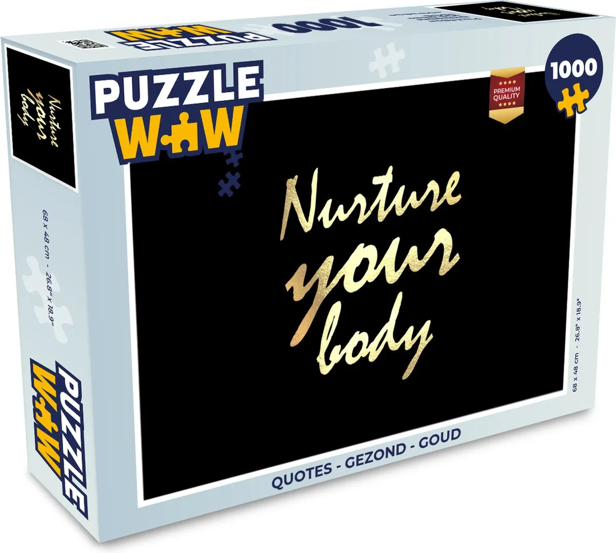 PuzzleWow Quotes Gezond Legpuzzel 1000 Stuks