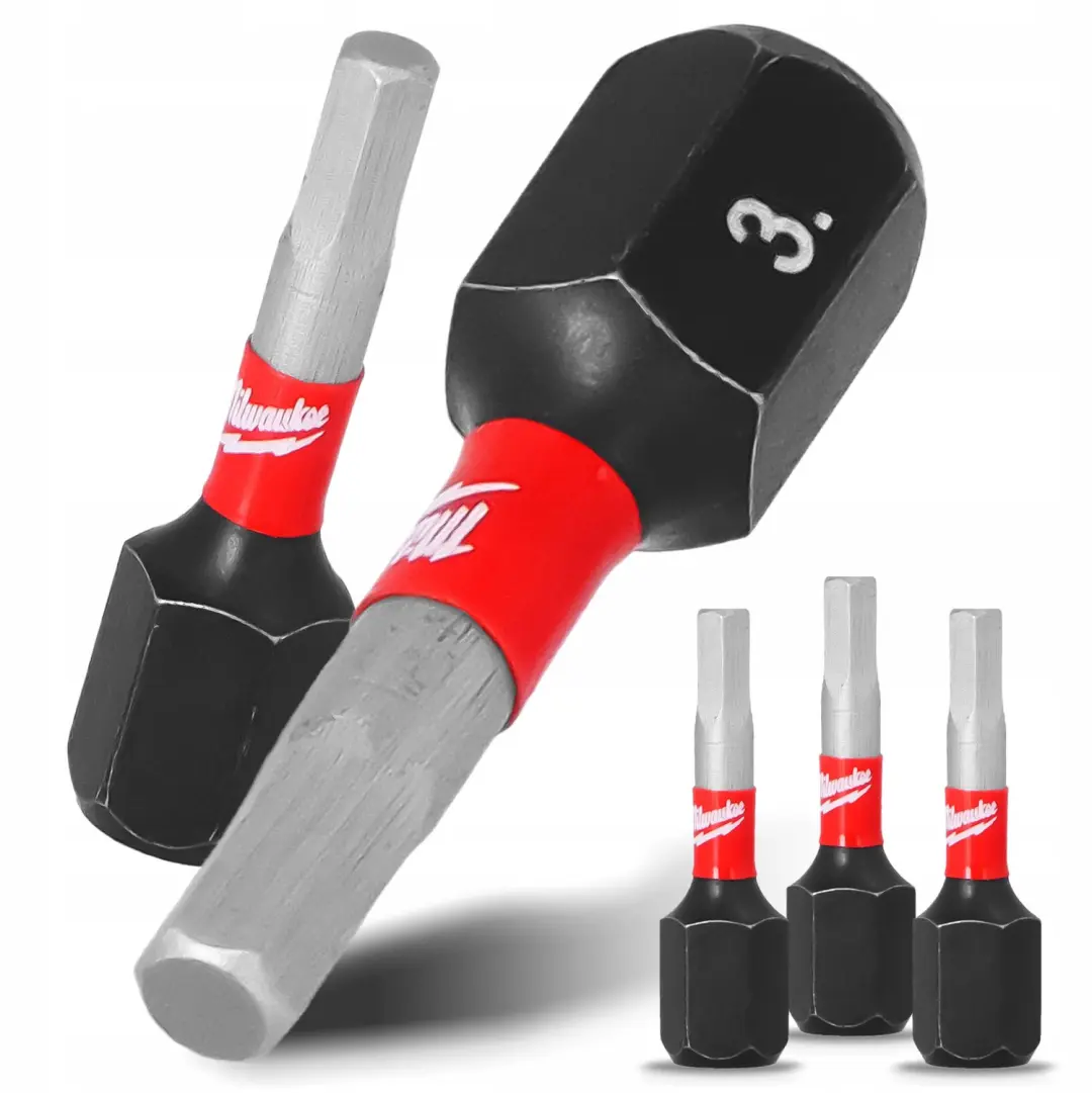 Milwaukee SHOCKWAVE IMPACT DUTY HEX3 25mm Bit Udarowy (3 szt.)