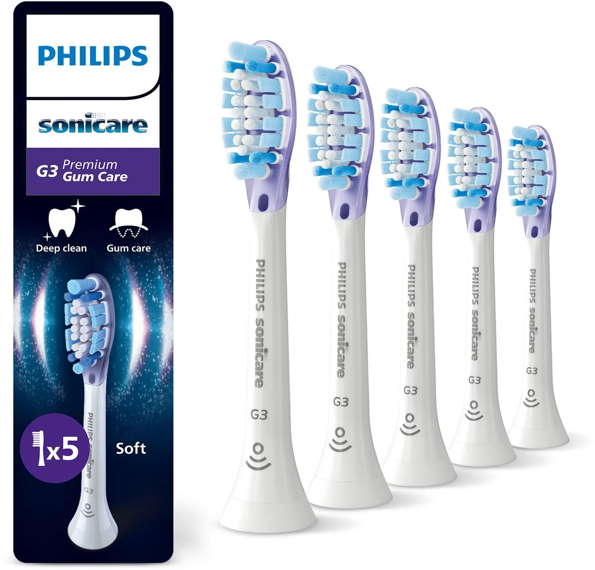 Philips Sonicare G3 HX9055/87 Opzetborstels - 5 Stuks