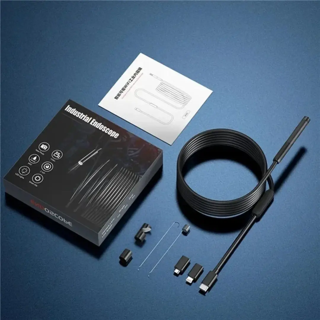 Selected W300 Wifi Endoscoop 8mm - 3m IP67 - 1080P - Zwart - afbeelding 5 van 6