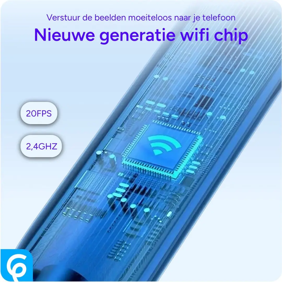 Selected W300 Wifi Endoscoop 8mm - 3m IP67 - 1080P - Zwart - afbeelding 2 van 6