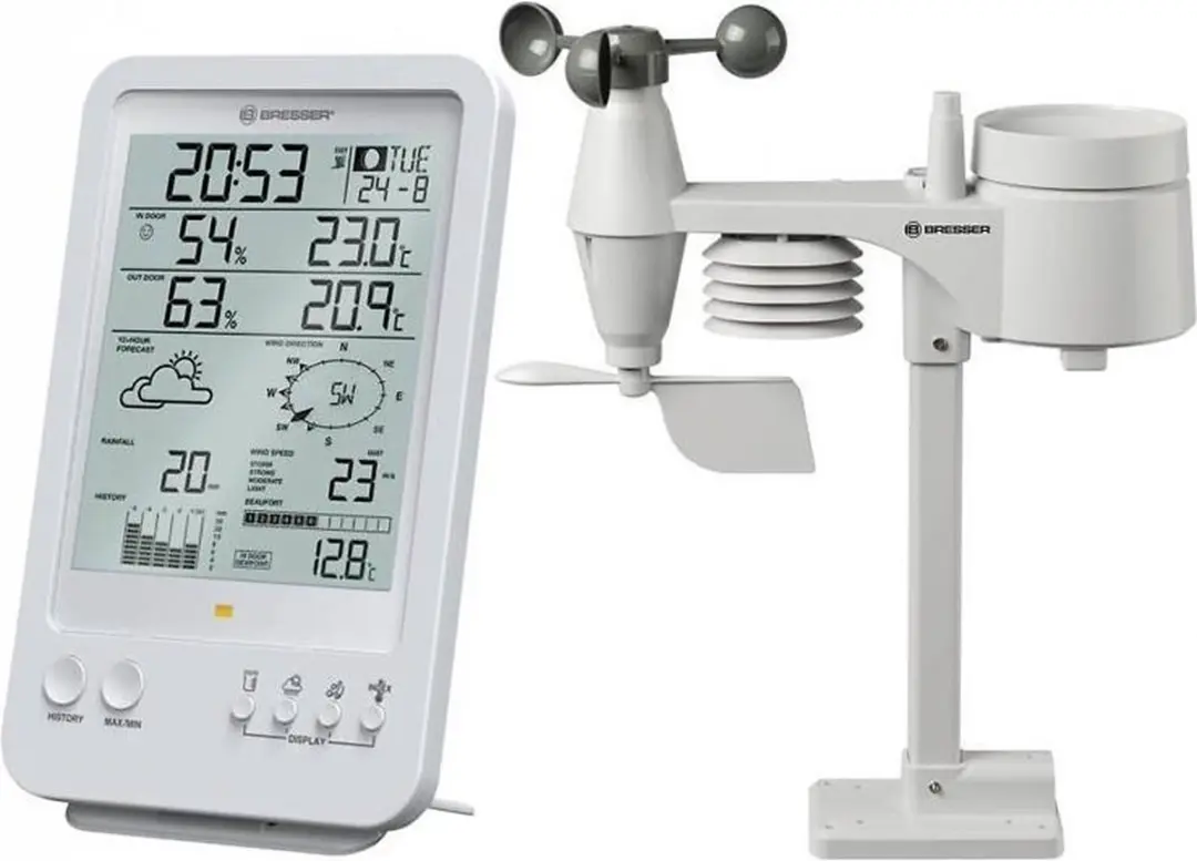 Bresser Weather Center 5-in-1 Weerstation - Wit - afbeelding 2 van 6