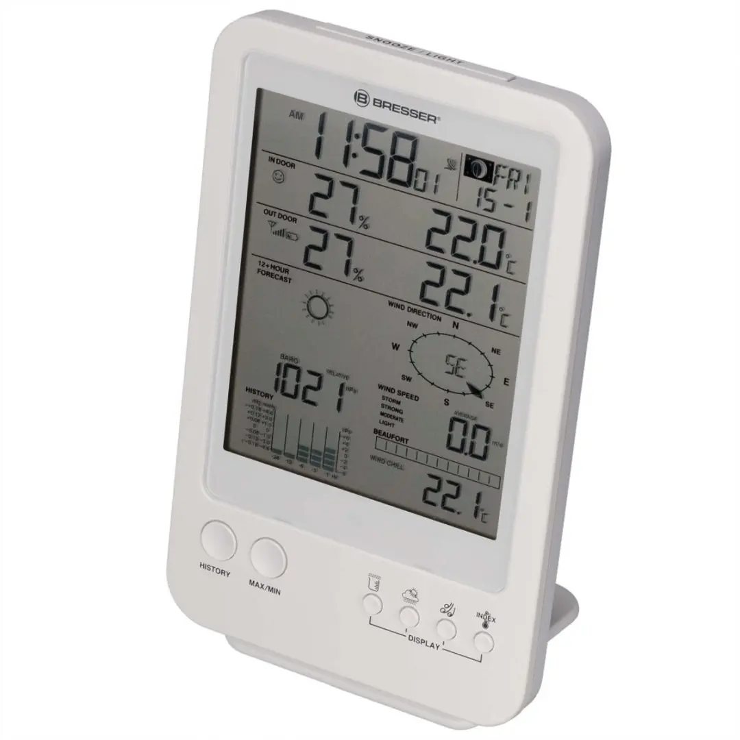 Bresser Weather Center 5-in-1 Weerstation - Wit - afbeelding 6 van 6