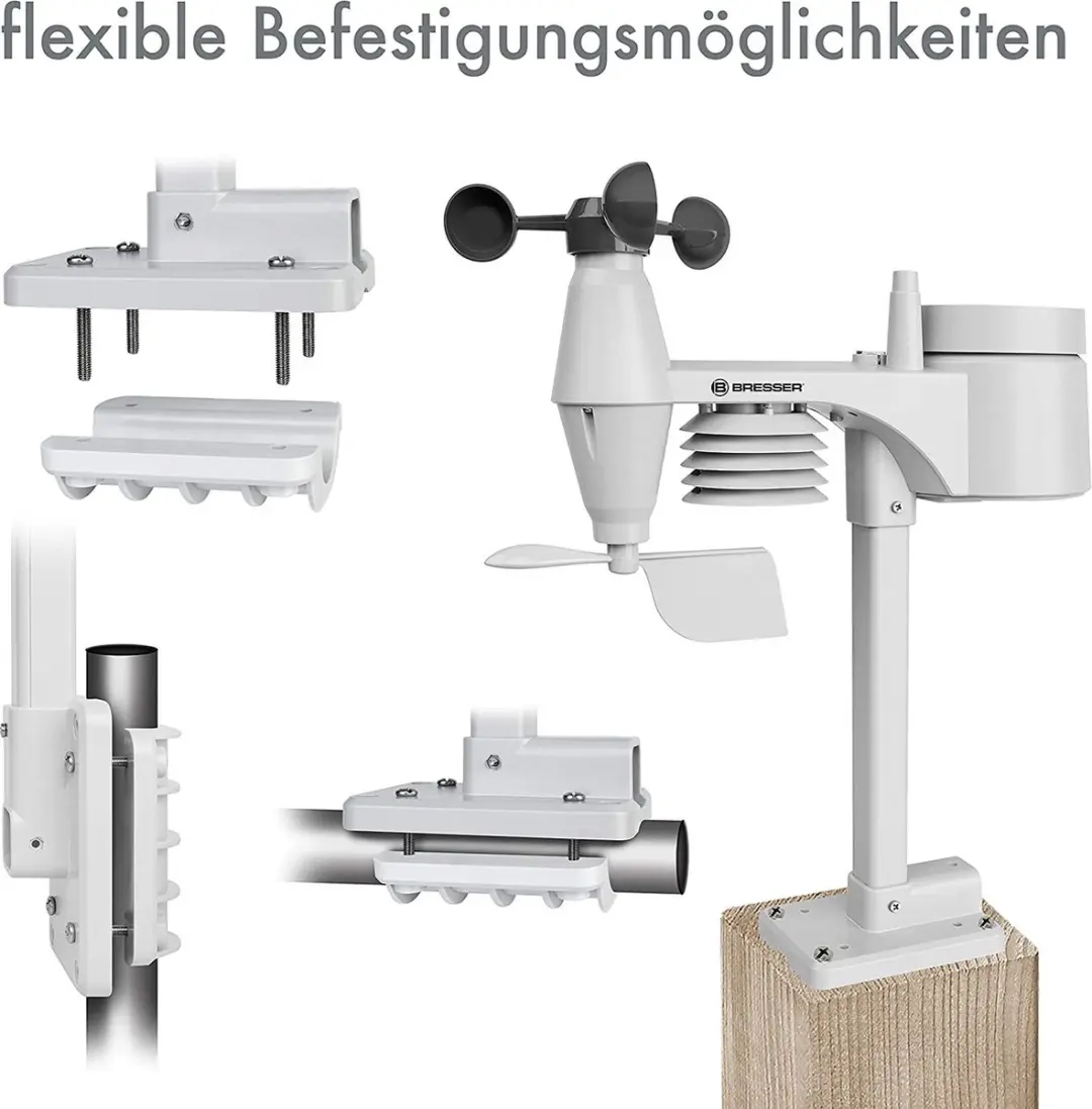 Bresser Weather Center 5-in-1 Weerstation - Wit - afbeelding 5 van 6