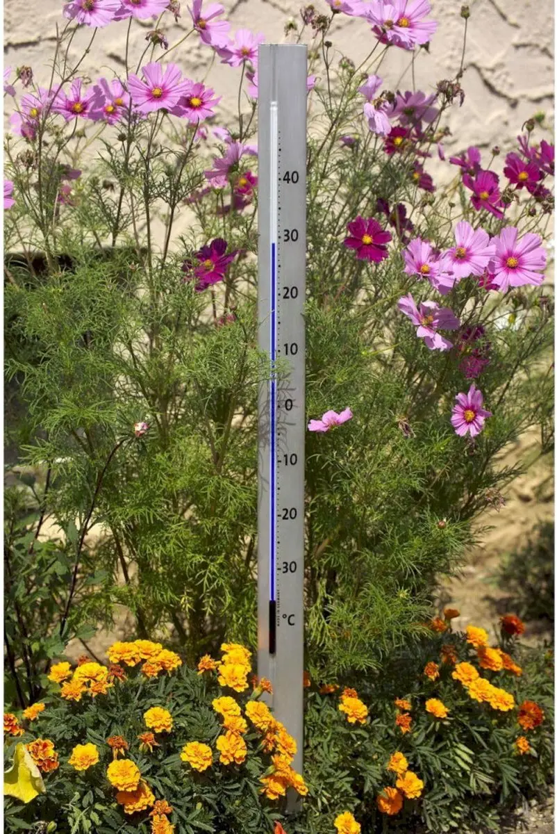 TFA Dostmann Central Park Buitenthermometer 100cm - Grijs - afbeelding 5 van 6