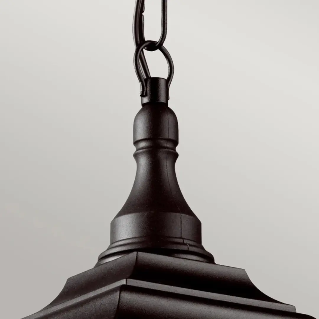 Elstead Lighting Kerry LED Buiten Hanglamp E27 - 60W - IP44 - Dimbaar - Zwart - afbeelding 4 van 5