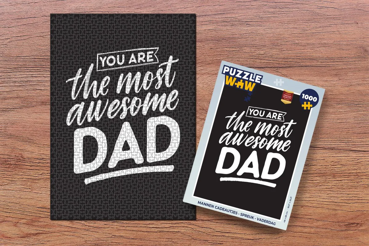 PuzzleWow You are the most awesome dad Legpuzzel 1000 Stuks - Multicolor