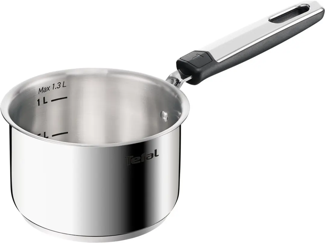 Tefal Emotion+ E3282245 Steel Pan 16cm - 1.8L - Zilver - afbeelding 2 van 6