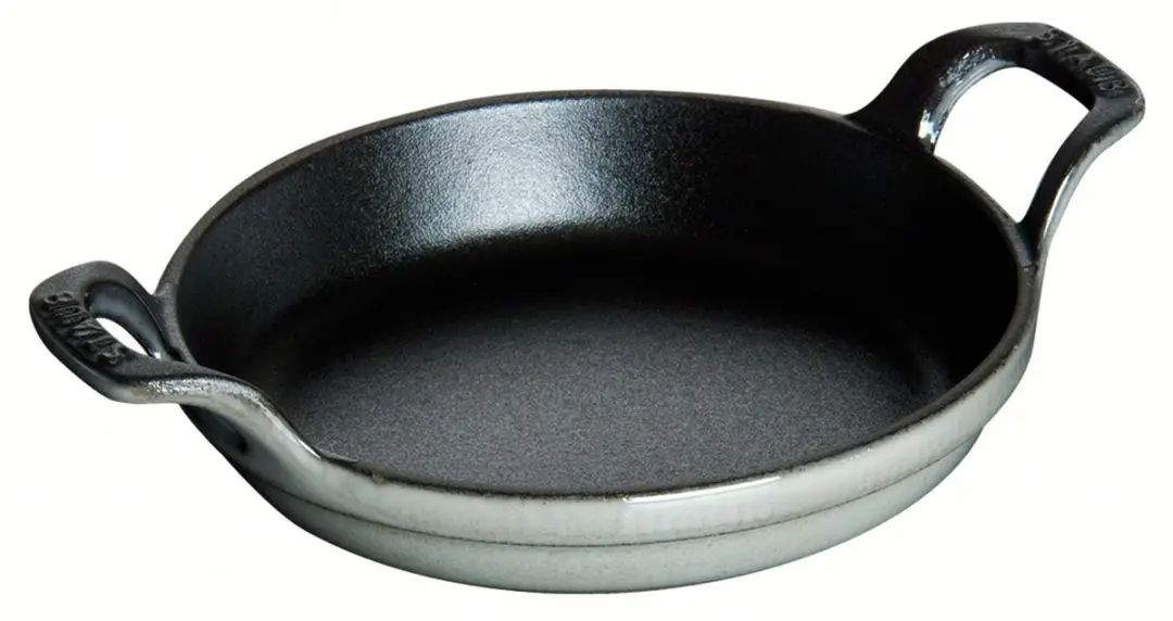 Merkloos Gietijzeren Ovenschaal Rond