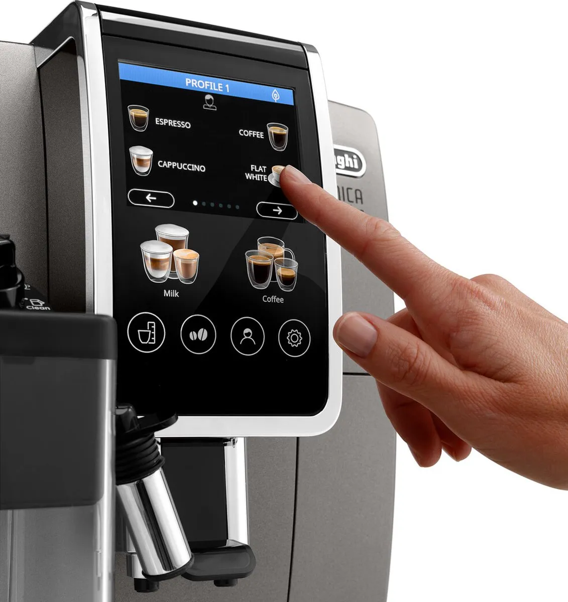 De'Longhi Dinamica Plus ECAM380.95.TB Espressomachine - Titanium Black
