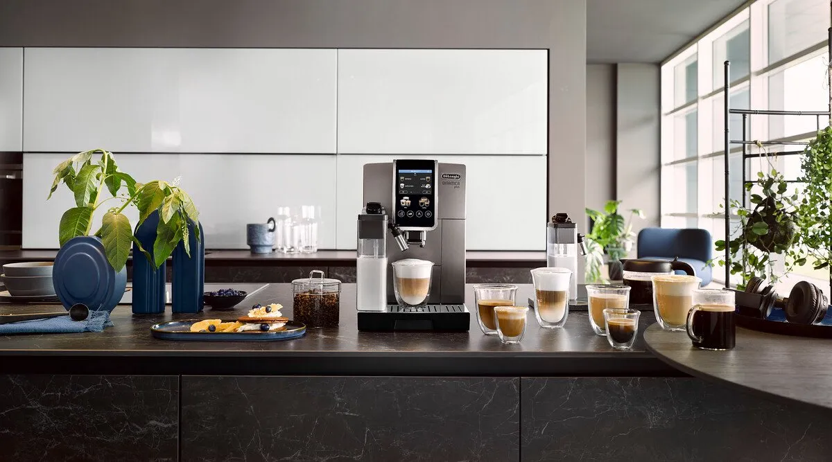 De'Longhi Dinamica Plus ECAM380.95.TB Espressomachine - Titanium Black - afbeelding 6 van 6