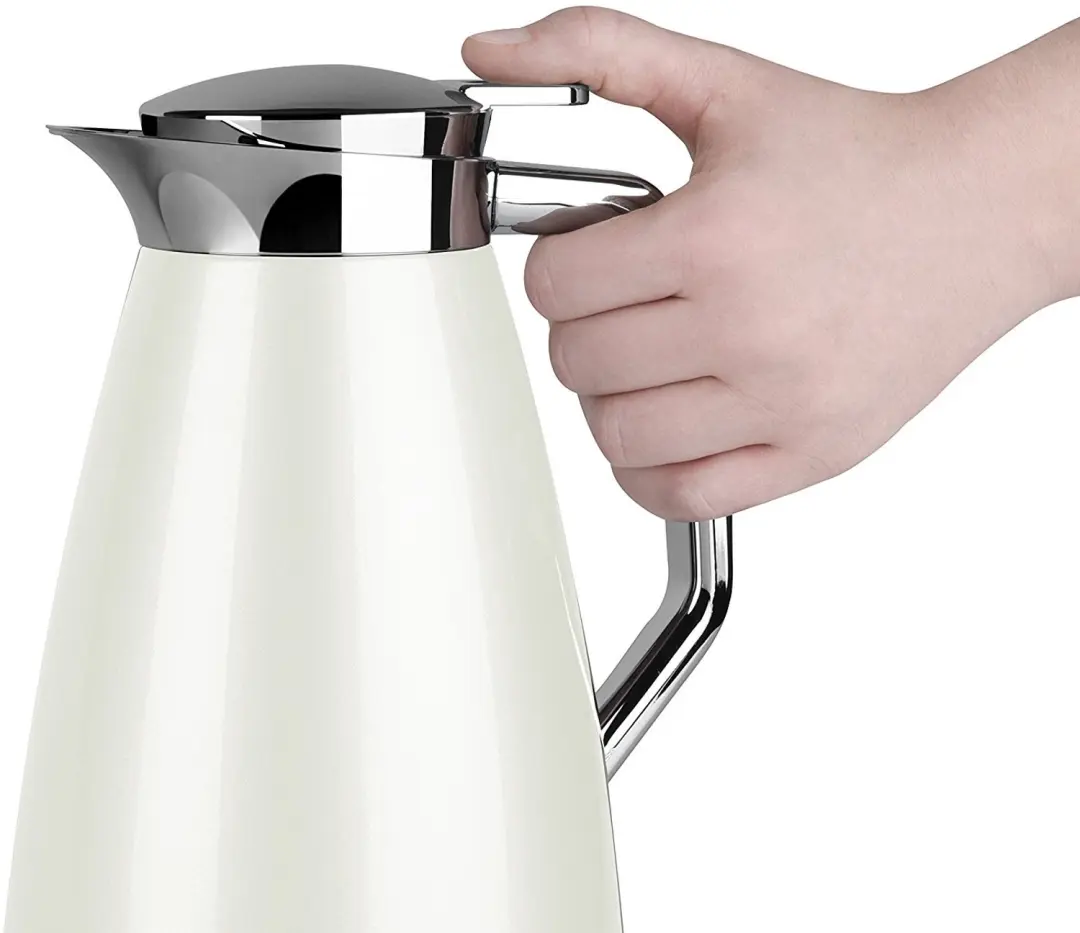 Emsa Plaza Thermoskan 1L - 1000ml - Wit - afbeelding 2 van 6