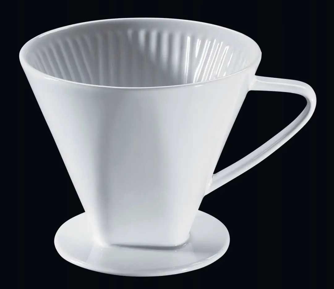 Cilio Porseleinen Koffiefilter 6 Kopjes - Wit - afbeelding 2 van 2