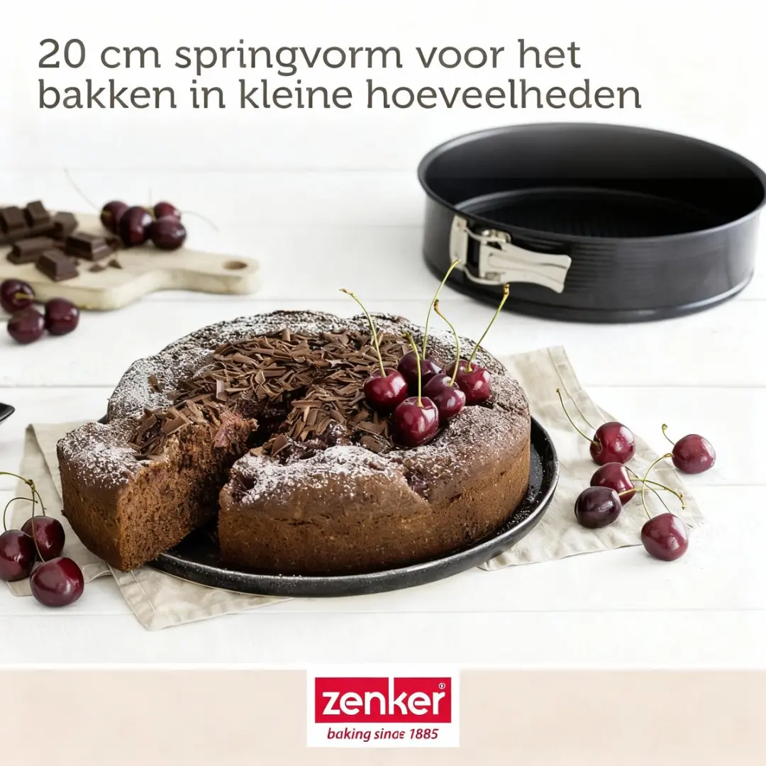 Zenker Springvorm 20cm - Zwart - afbeelding 4 van 6