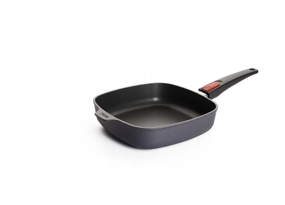 Woll Diamond Lite Gietijzeren Koekenpan Vierkant 24x24cm Afneembare Steel
