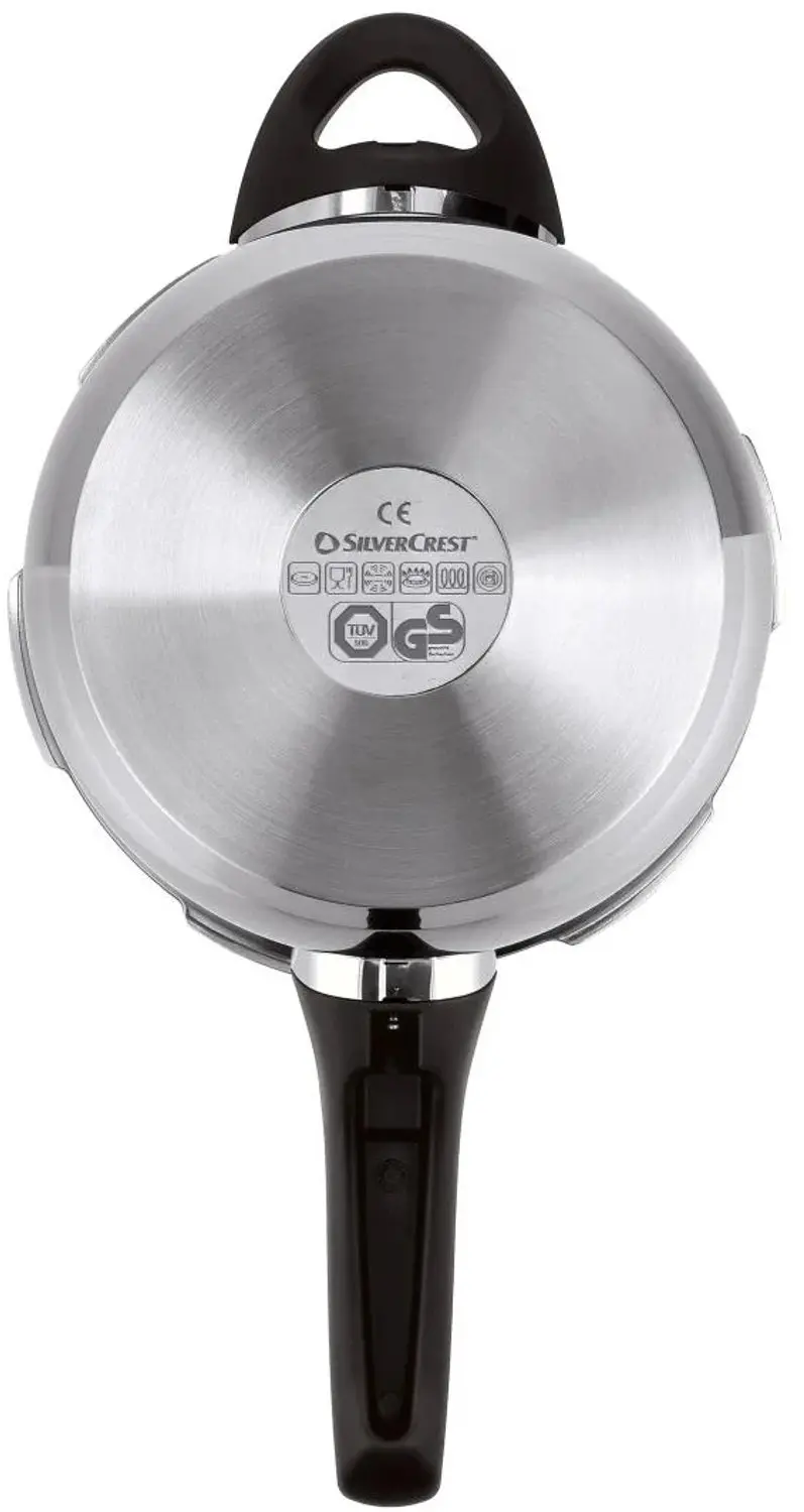 SILVERCREST Snelkookpan Ø20cm 3L - Zilver - afbeelding 2 van 6