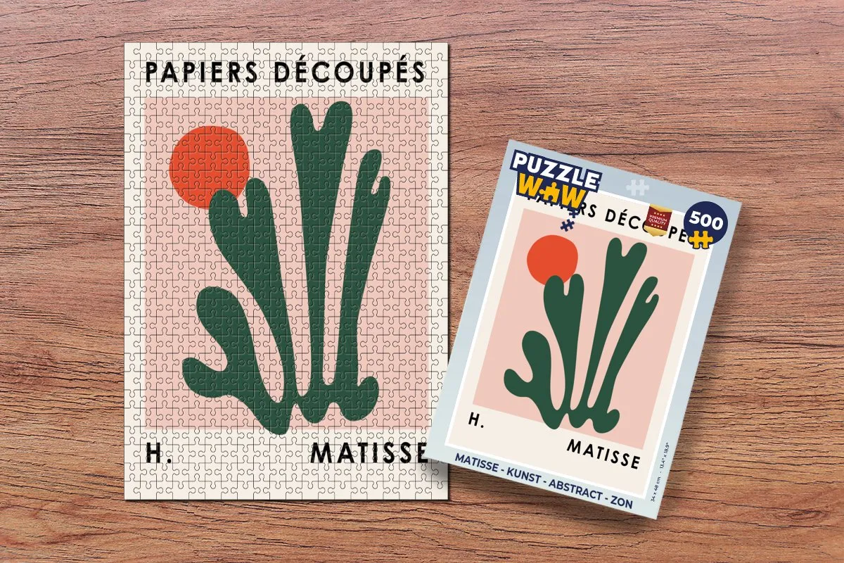 PuzzleWow Matisse Abstract Zon Legpuzzel 500 Stuks - Multicolor