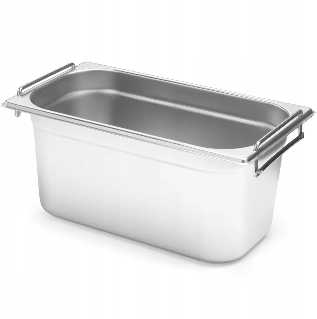Hendi GN 1/3 Gastronorm Bak 5.7L RVS met Inklapbare Handvatten
