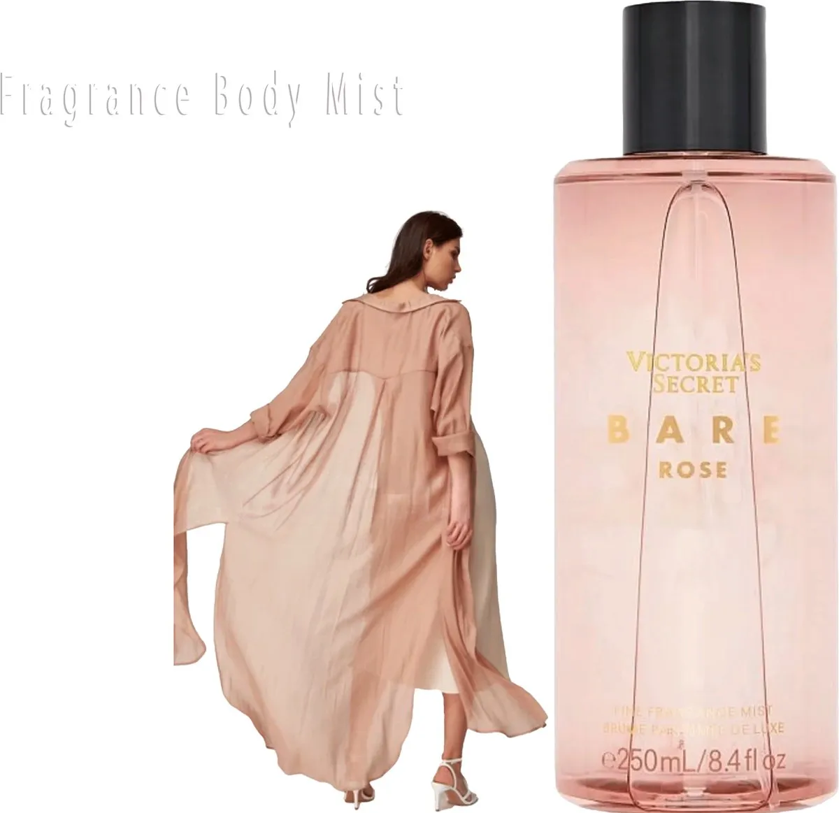 Victoria's Secret Bare Rose Fine Body Mist 250ml