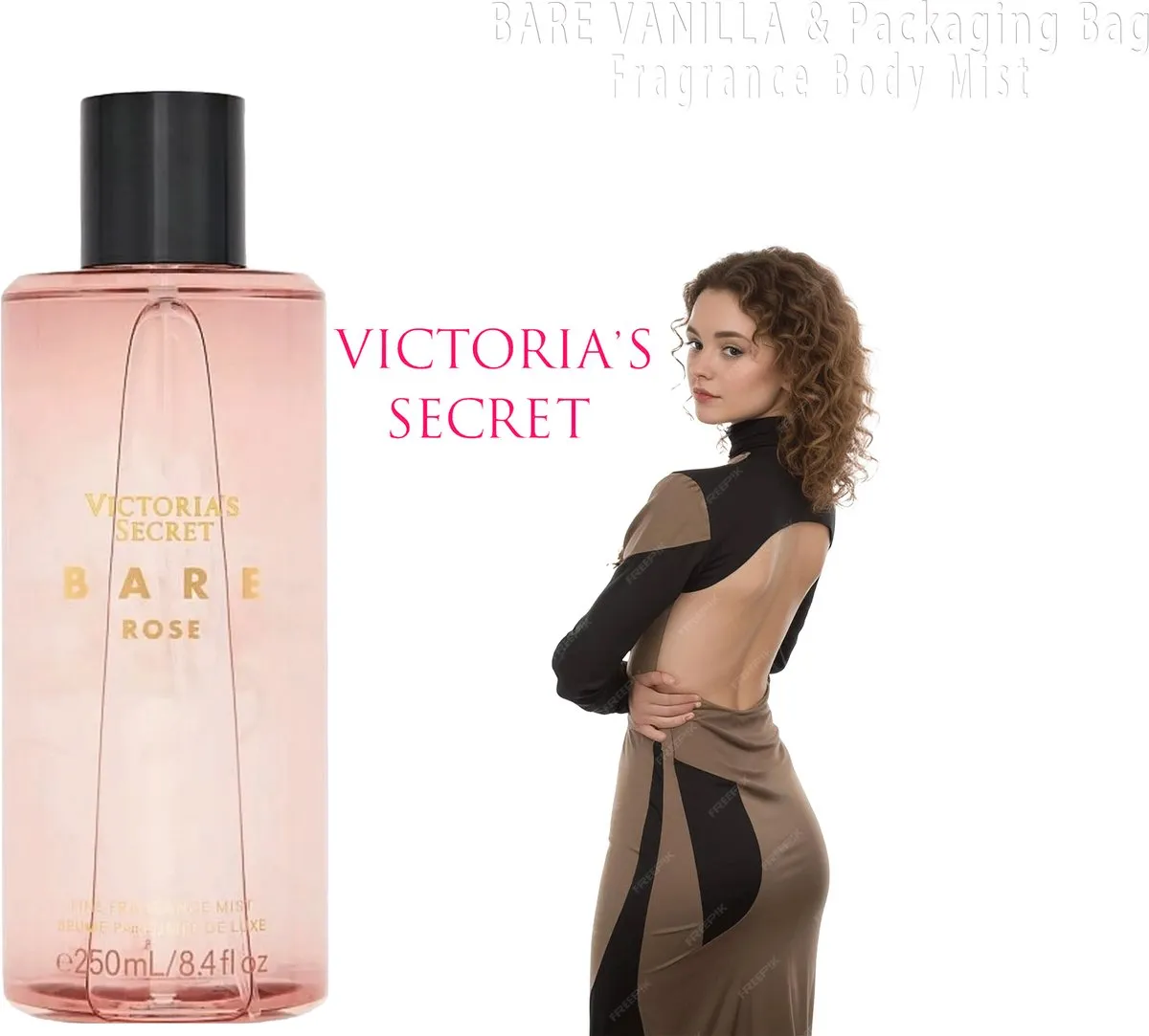 Victoria's Secret Bare Rose Fine Body Mist 250ml