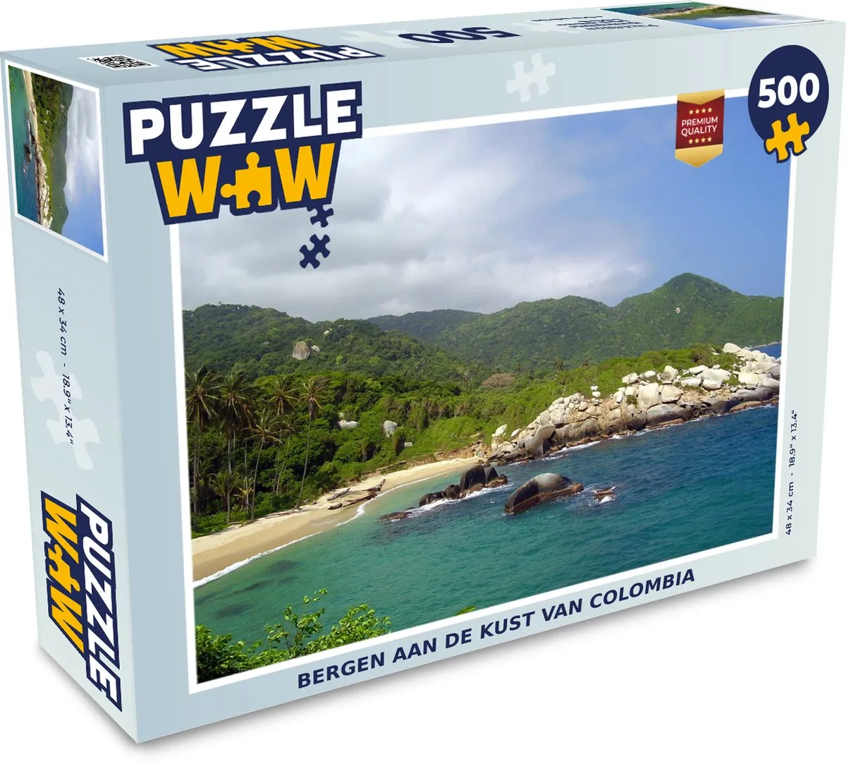 PuzzleWow Bergen aan de kust van Colombia Legpuzzel 500 Stuks