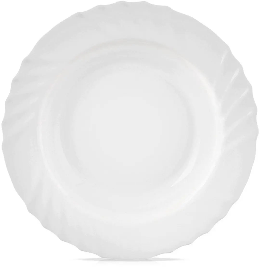 Luna Diep Wit Glazen Soepbord 22,5 cm