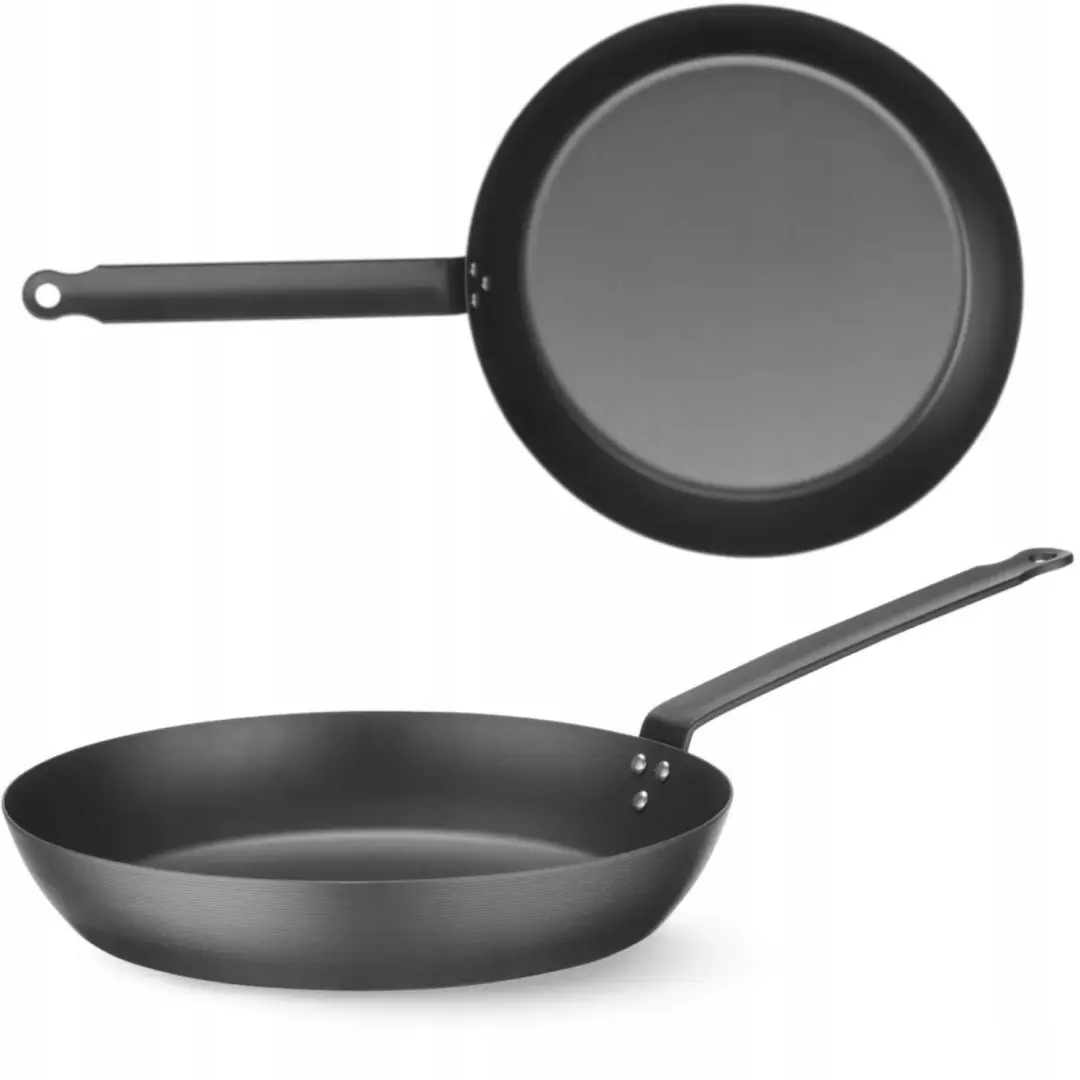 Hendi Koolstofstalen Koekenpan voor Alle Fornuizen & Oven