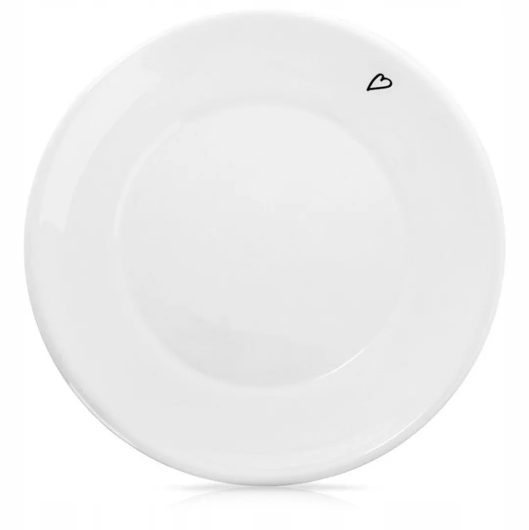 Wit Keramiek Schoteltje 12cm met Hartje