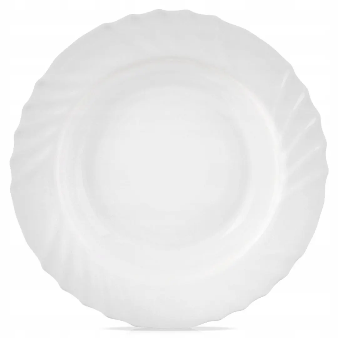 Diep Borden 22,5x22,5x3cm 350ml Wit Opaal Glas Vaatwasserbestendig