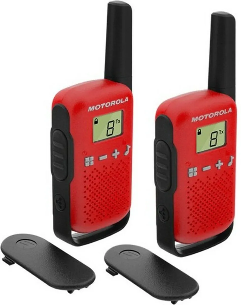 Motorola Talkabout T42 Twin Pack - 2x Walkietalkies - Rood