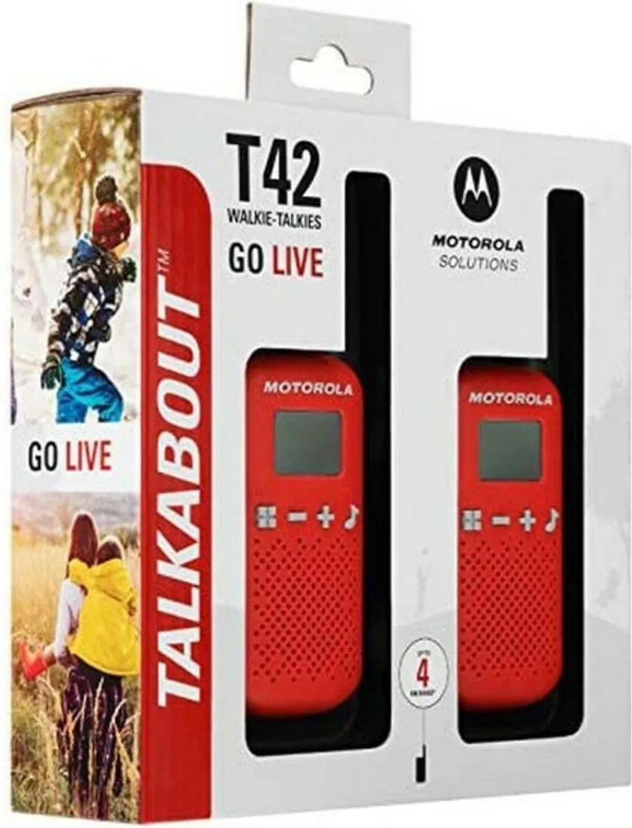 Motorola Talkabout T42 Twin Pack - 2x Walkietalkies - Rood