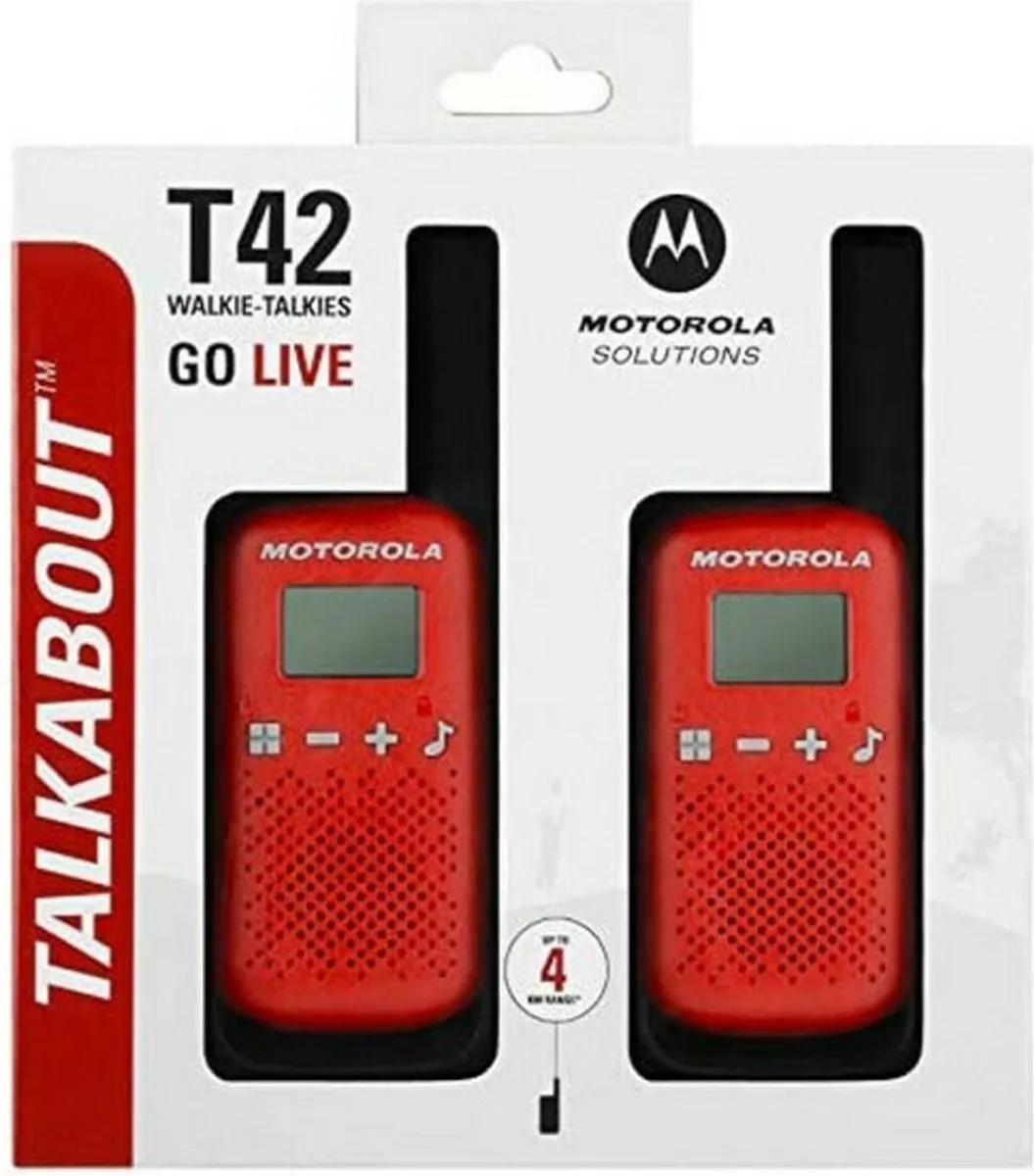 Motorola Talkabout T42 Twin Pack - 2x Walkietalkies - Rood