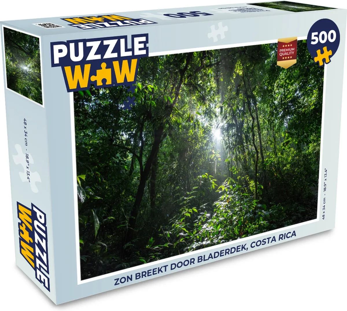 PuzzleWow Legpuzzel Costa Rica 500 Stuks