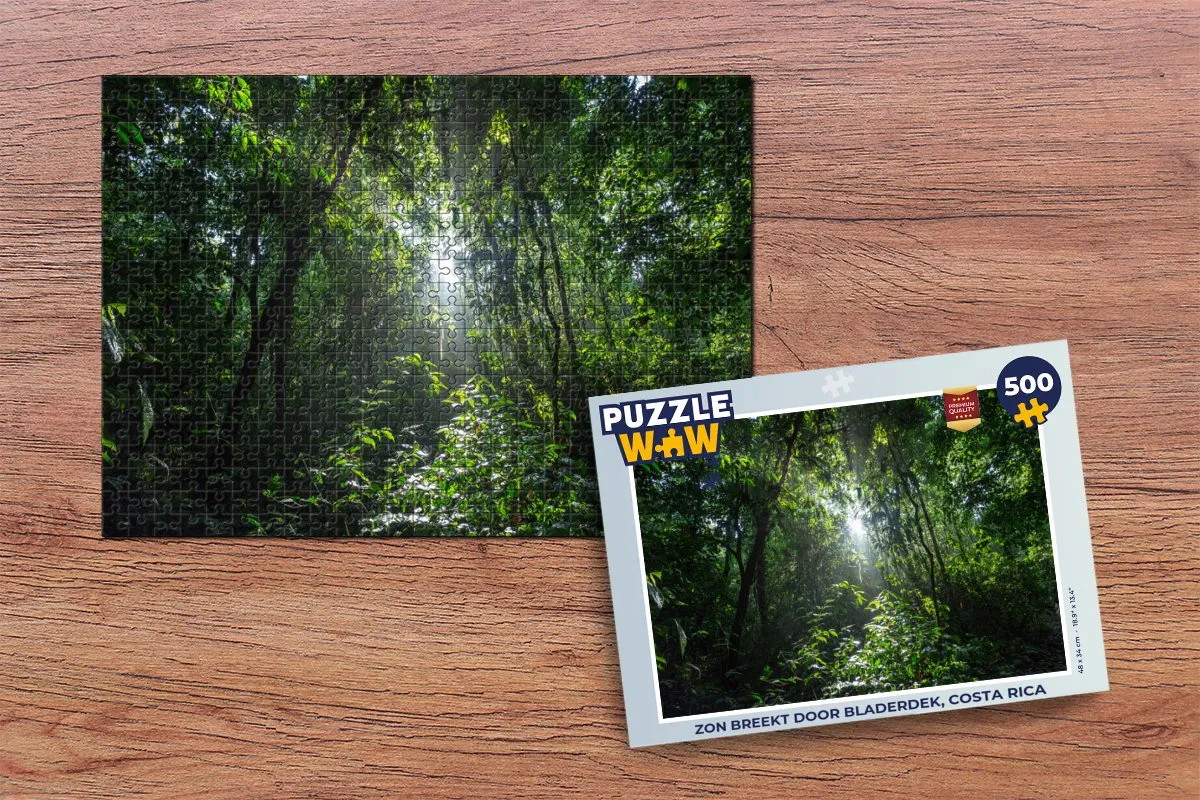 PuzzleWow Legpuzzel Costa Rica 500 Stuks - Multicolor