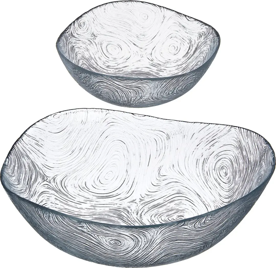 Pasabahce 7 delig glazen schaal fruitschaal salade schaaltjes kommetjes van glas