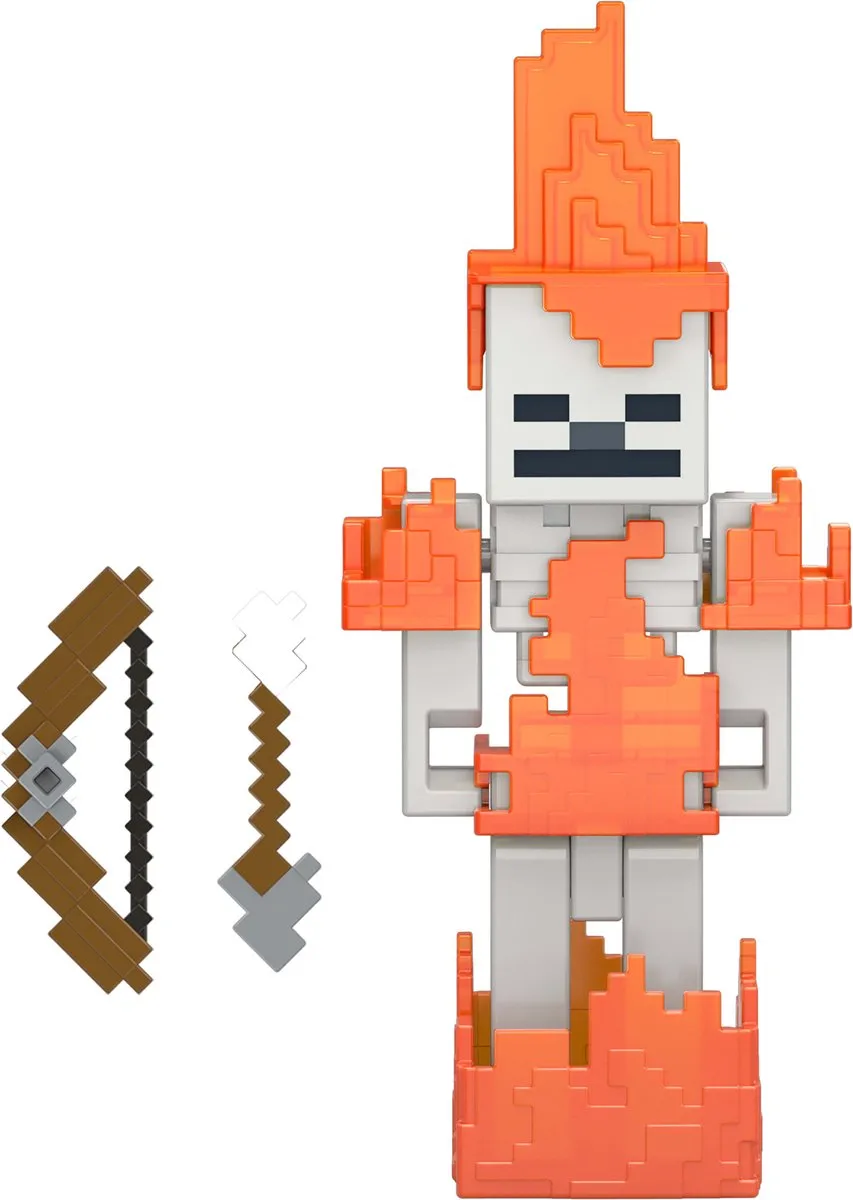 Minecraft Skelet Speelgoedfiguur JCN31 - Meerkleurig - afbeelding 6 van 6