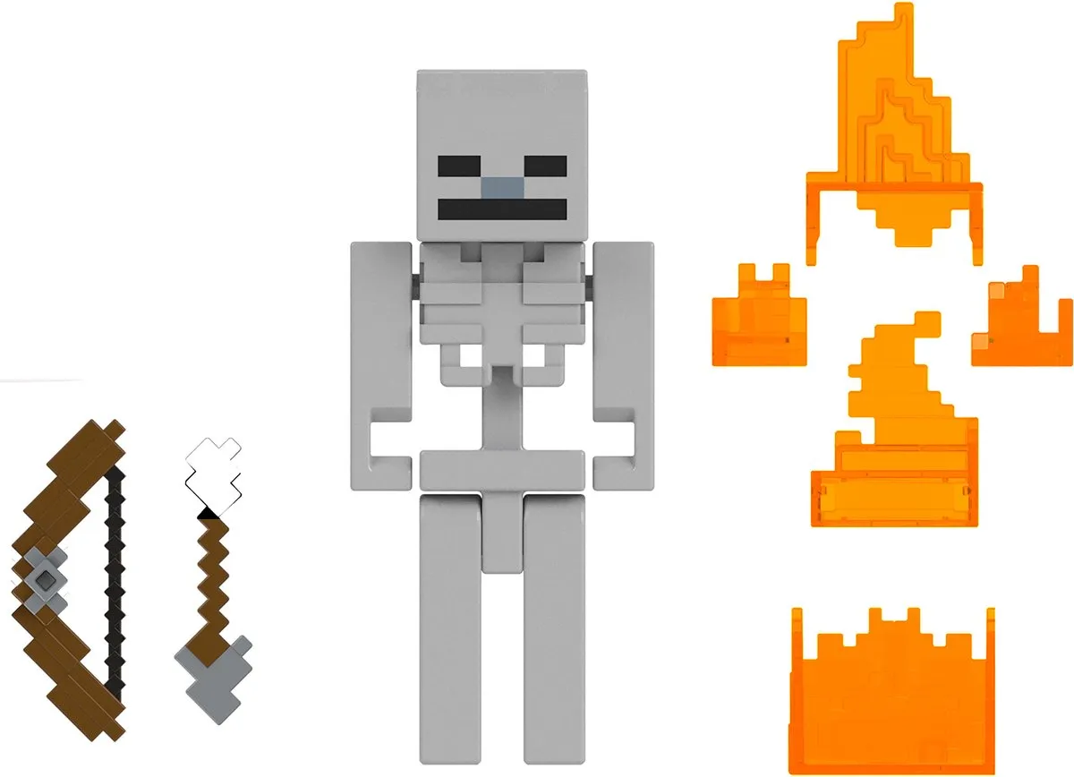 Minecraft Skelet Speelgoedfiguur JCN31 - Meerkleurig