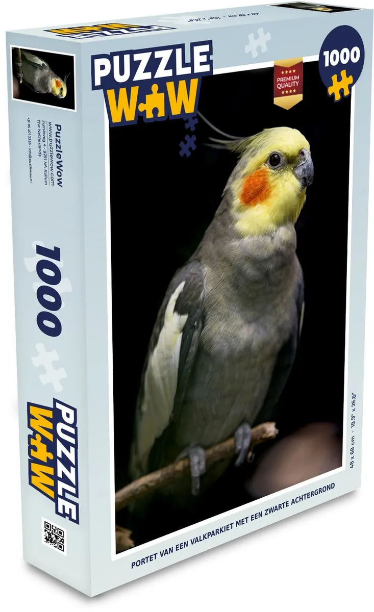 PuzzleWow Valkparkiet Legpuzzel 1000 Stuks