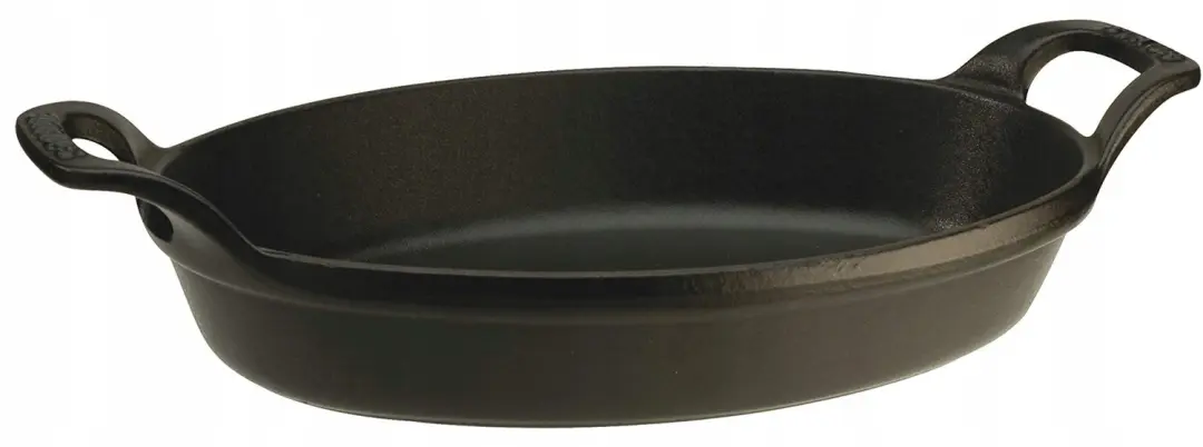 Staub Mini Ovale Braadpan 15 cm Zwart Gietijzer