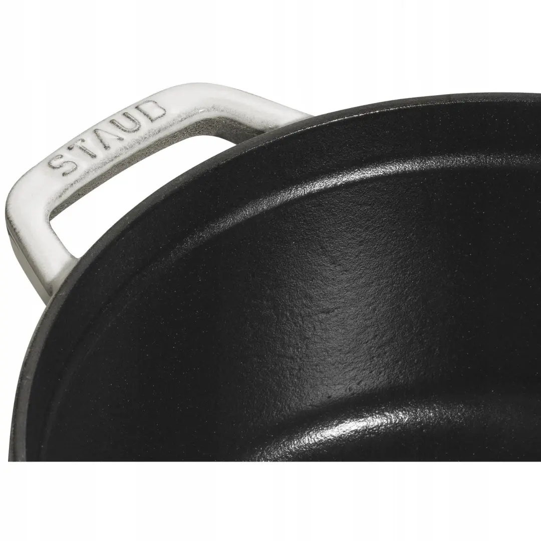 Staub La Cocotte Traditionele Pan 2,6L - Gietijzer Wit - afbeelding 3 van 4