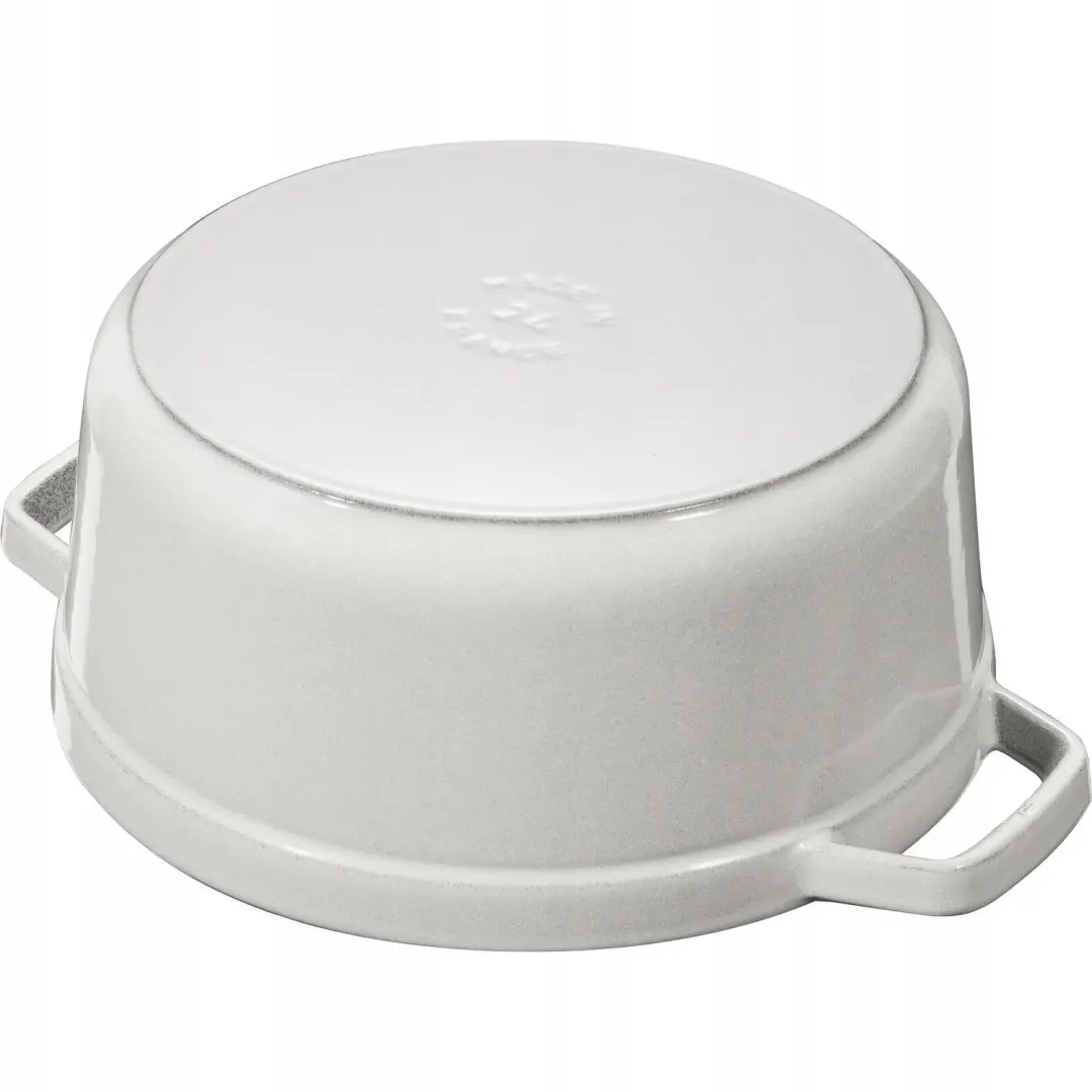 Staub La Cocotte Traditionele Pan 2,6L - Gietijzer Wit - afbeelding 2 van 4