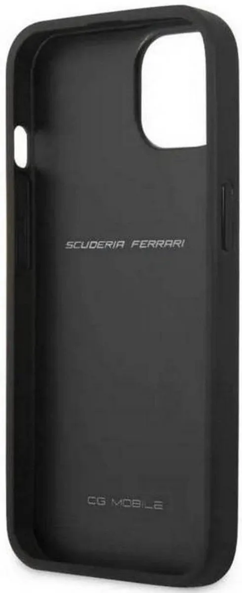 Ferrari Leather iPhone 13 Hoes Grijs - FESCI1361GR