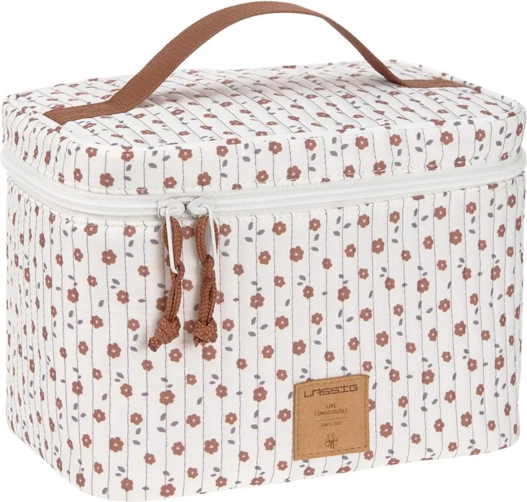 Babyverschoontafel Organizer Nappy to Go Casual Kinderkamer Caddy To Go Bloemen