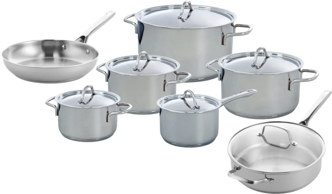 BK Profiline 5pcs set + BK Sparkling frypan 24cm + Hapjespan 28cm