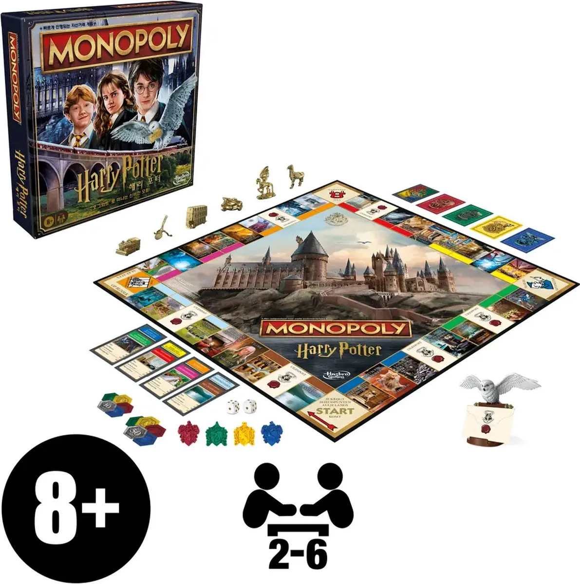 Monopoly Harry Potter Bordspel F9422104 - 2-6 Spelers