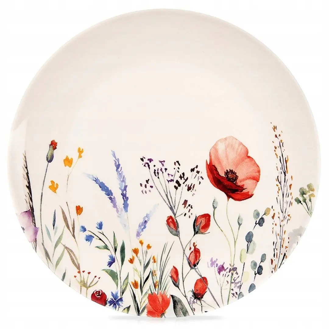 Porseleinen dinerbord 27cm met bloemendecor