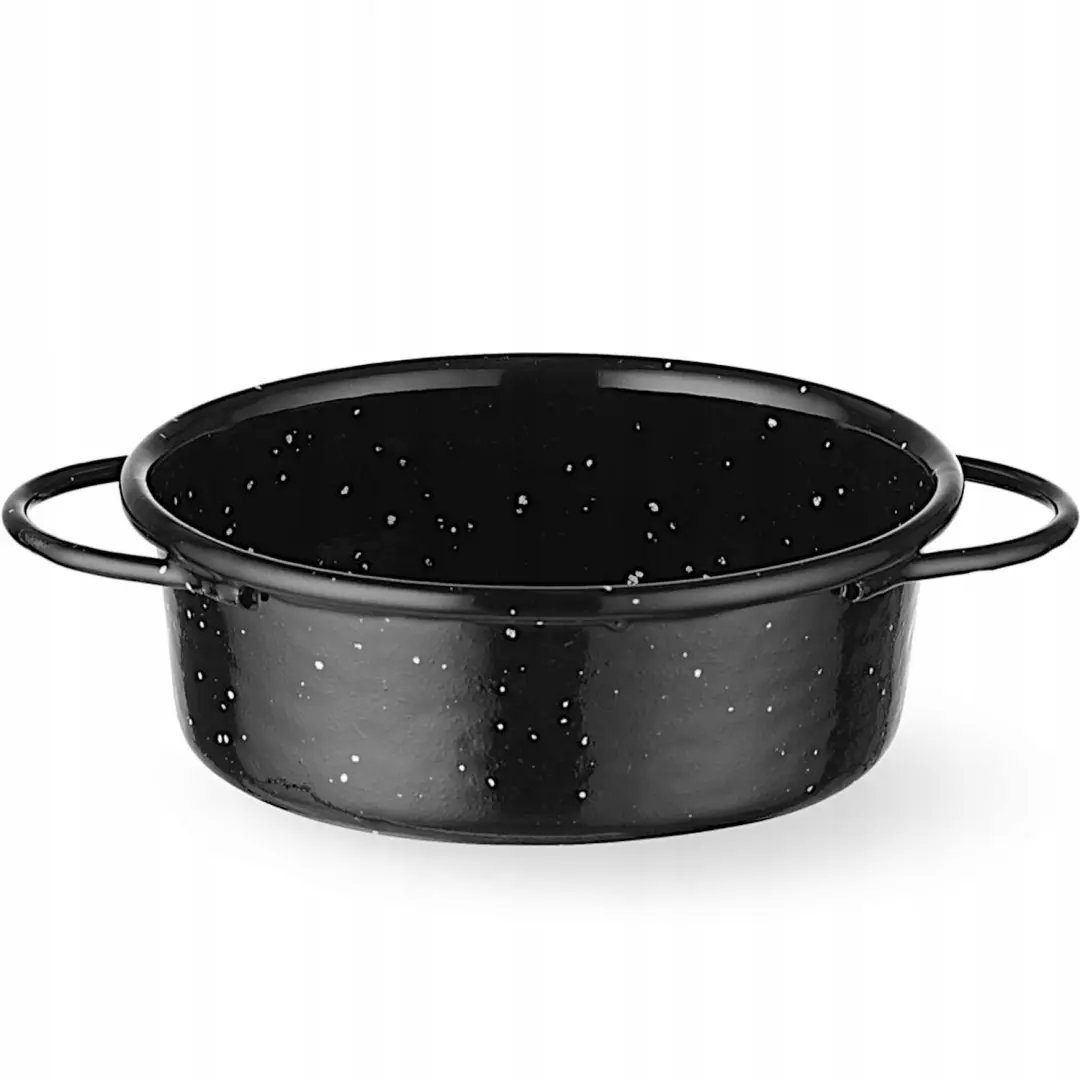 Hendi Emaille Koekenpan Rond 100mm Hoogte 40mm Koolstofstaal